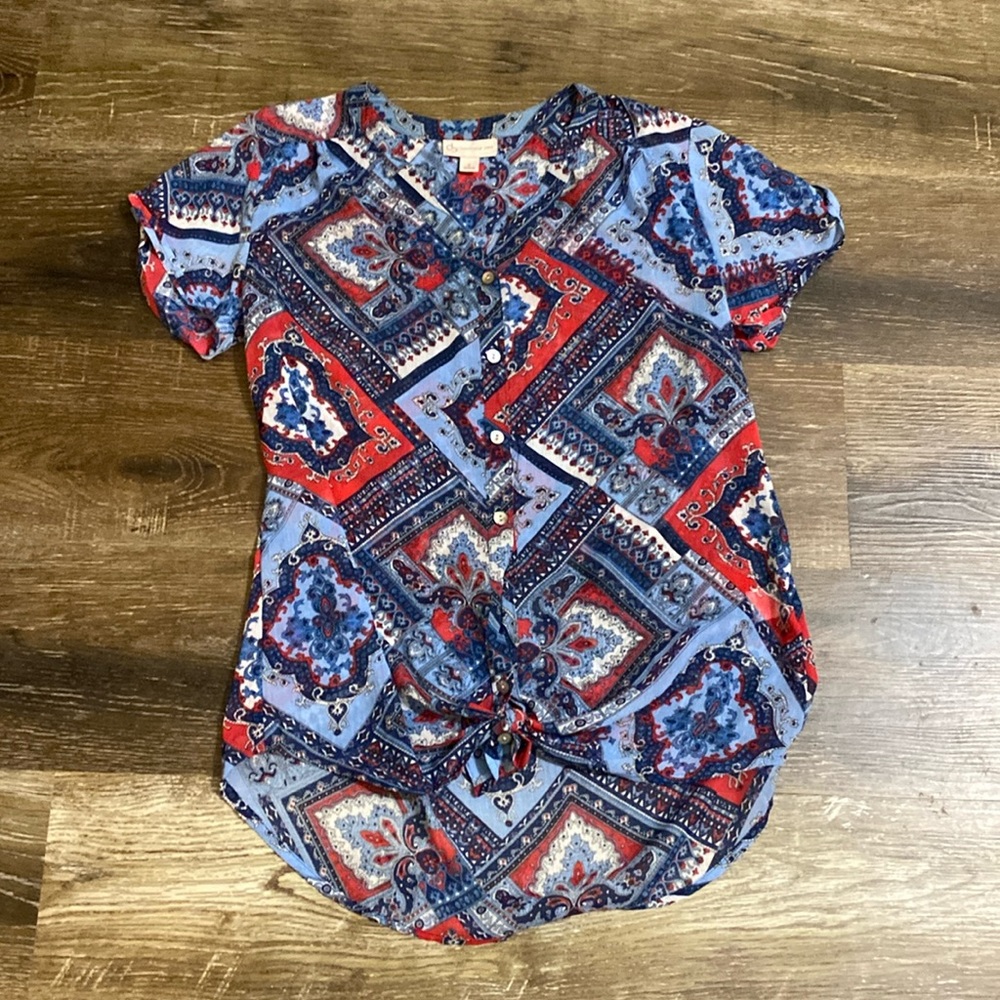 db hi-low blouse